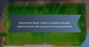 Mame Biram Diouf : Impact en équipe nationale, expériences à la CAN, parcours en Coupe du Monde